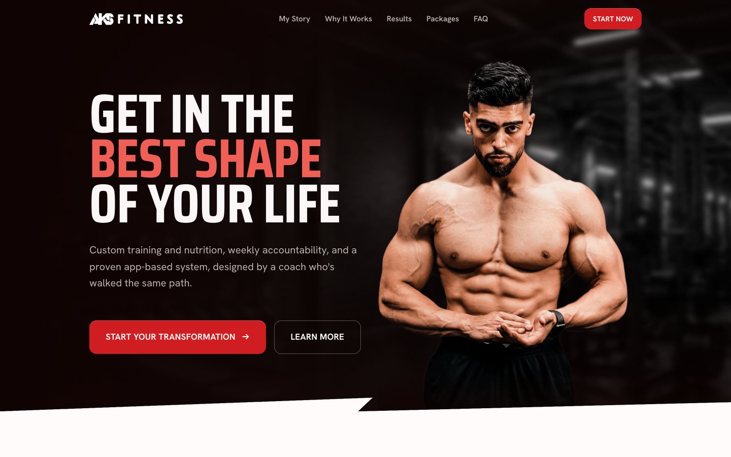 AKS Fitness website