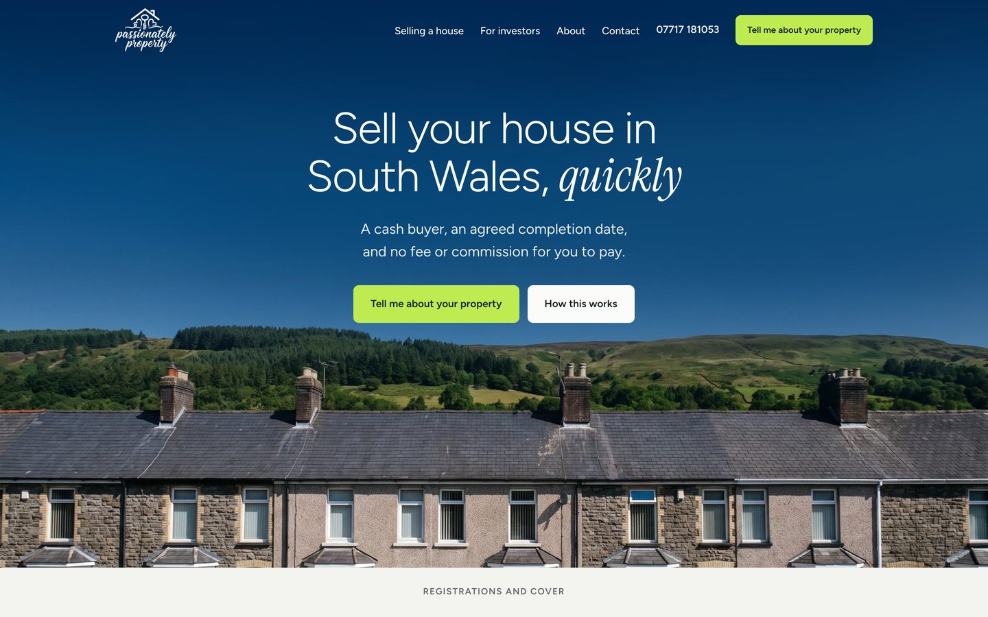The Passionately Property website, designed and built by Freshweb
